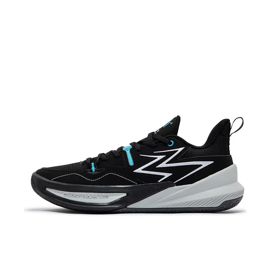 361° Big3 Team Non slip Support Low Top Basketball Shoes Men's Black Gray