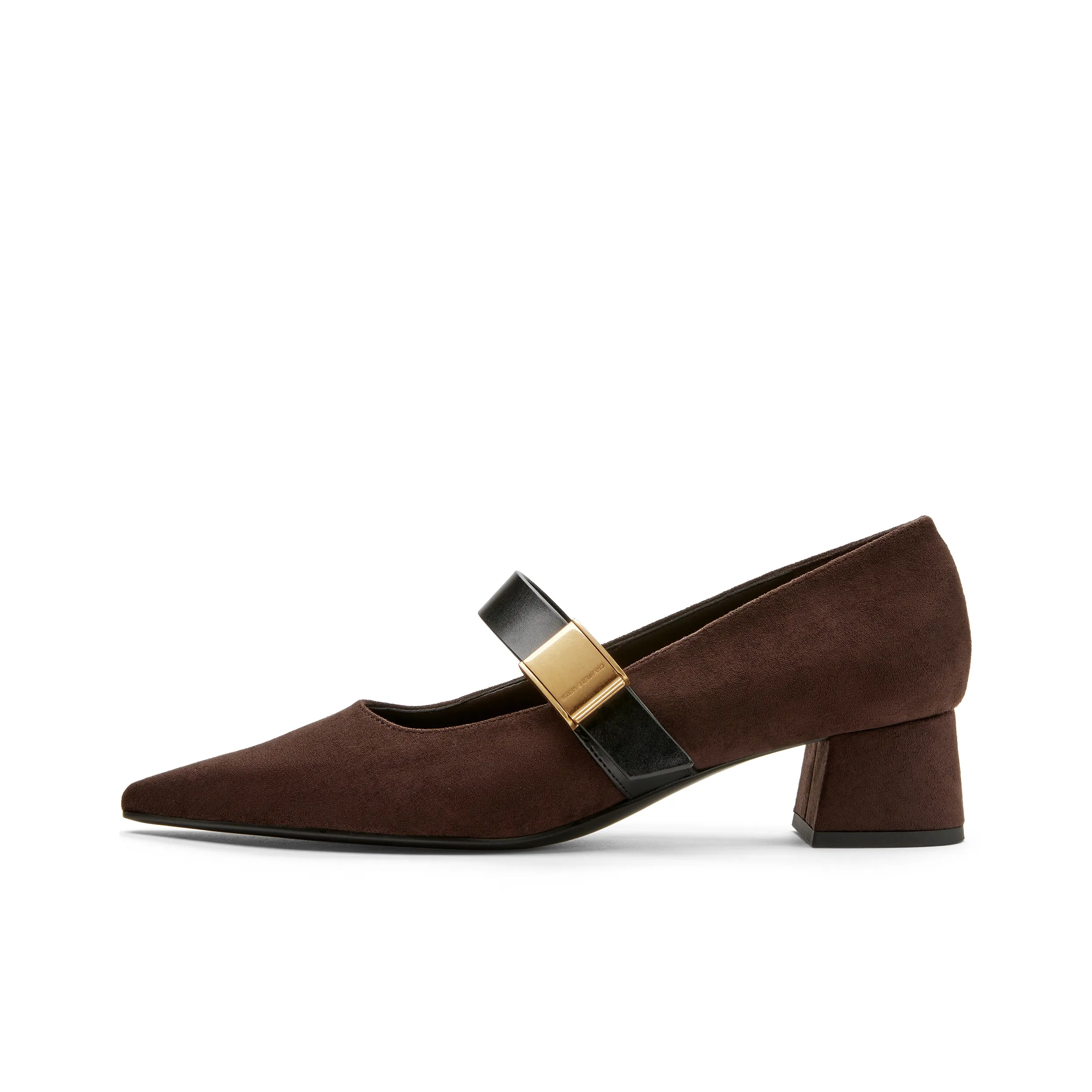 CHARLES KEITH Маленький CK Грубый каблук Туфли Мэри Джейн 4CM Женские Многоцветный