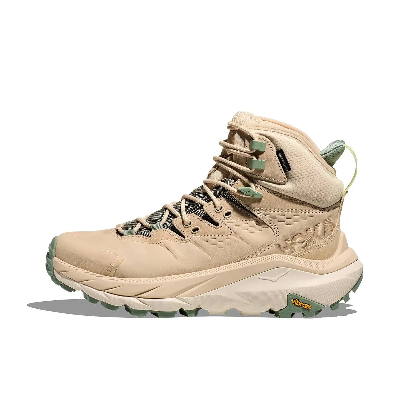 HOKA ONE ONE Kaha 2 Противоскользящая Устойчивая к износу MID Топ Альпинистская Обувь Женская Дуб Белый