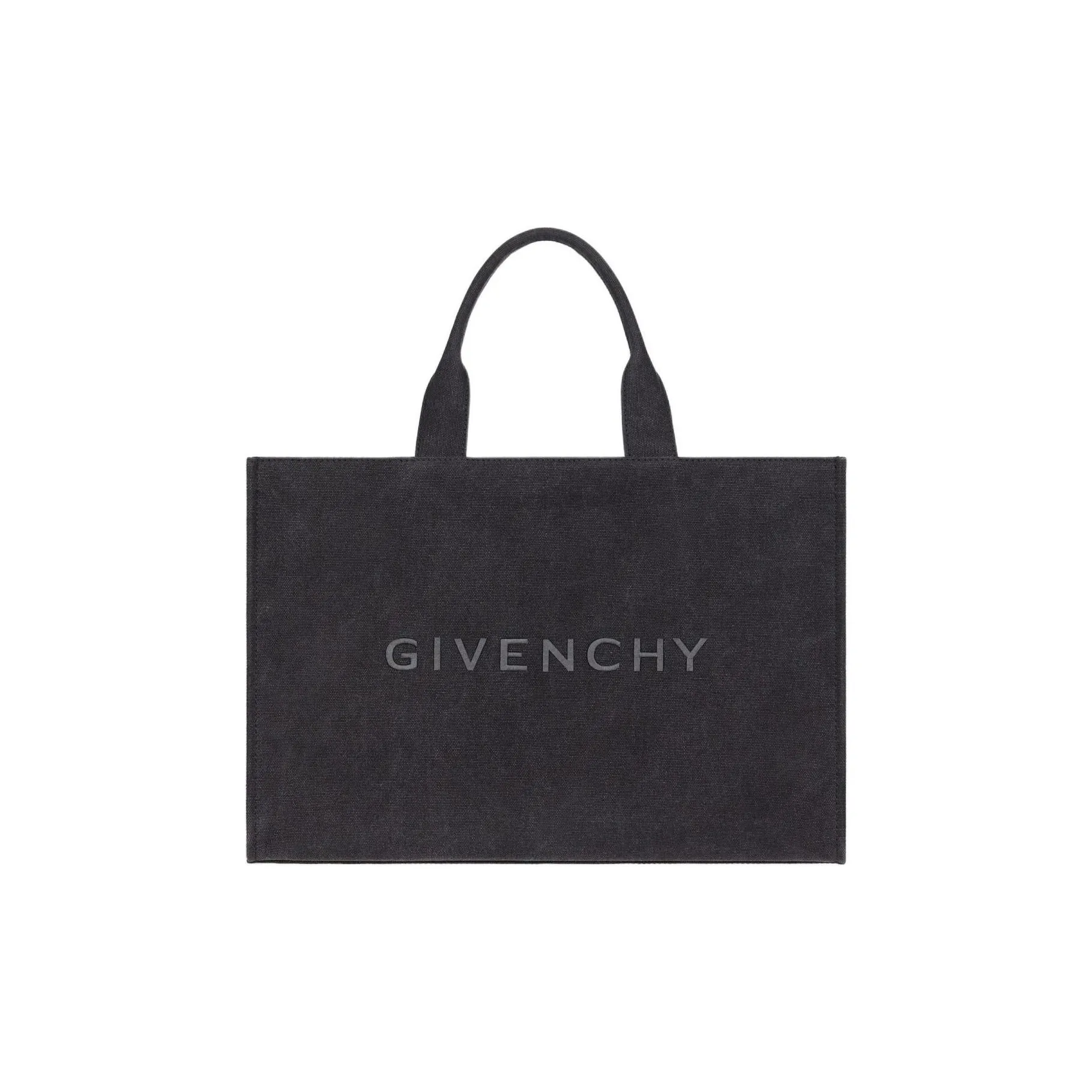 GIVENCHY Cotton Canvas Canvas Bag Tote Bag Shopping Bag Handbag Men's Black