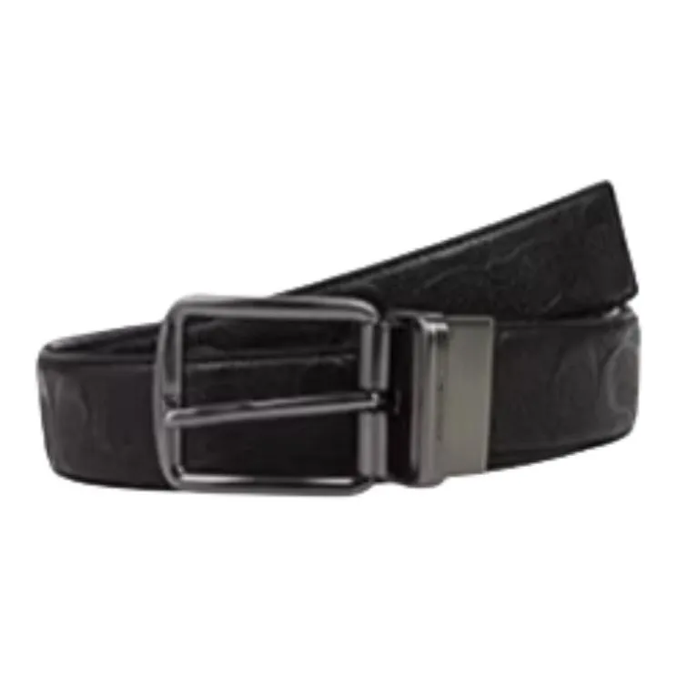 COACH Ремни из коровьей кожи Мужской Черный 3,8 см