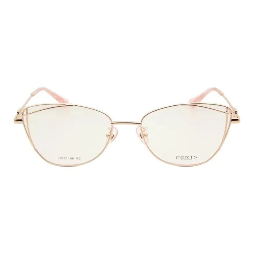 PORTS Сплав Бабочка Оправы для очков Женские Розовое золото