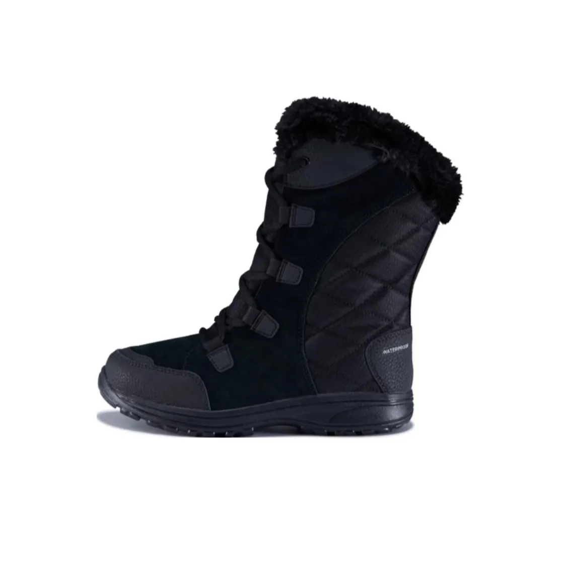 Columbia Ice Maiden 2 Термозащитные Водонепроницаемые Носки Crew Сноубутсы Женские Черные