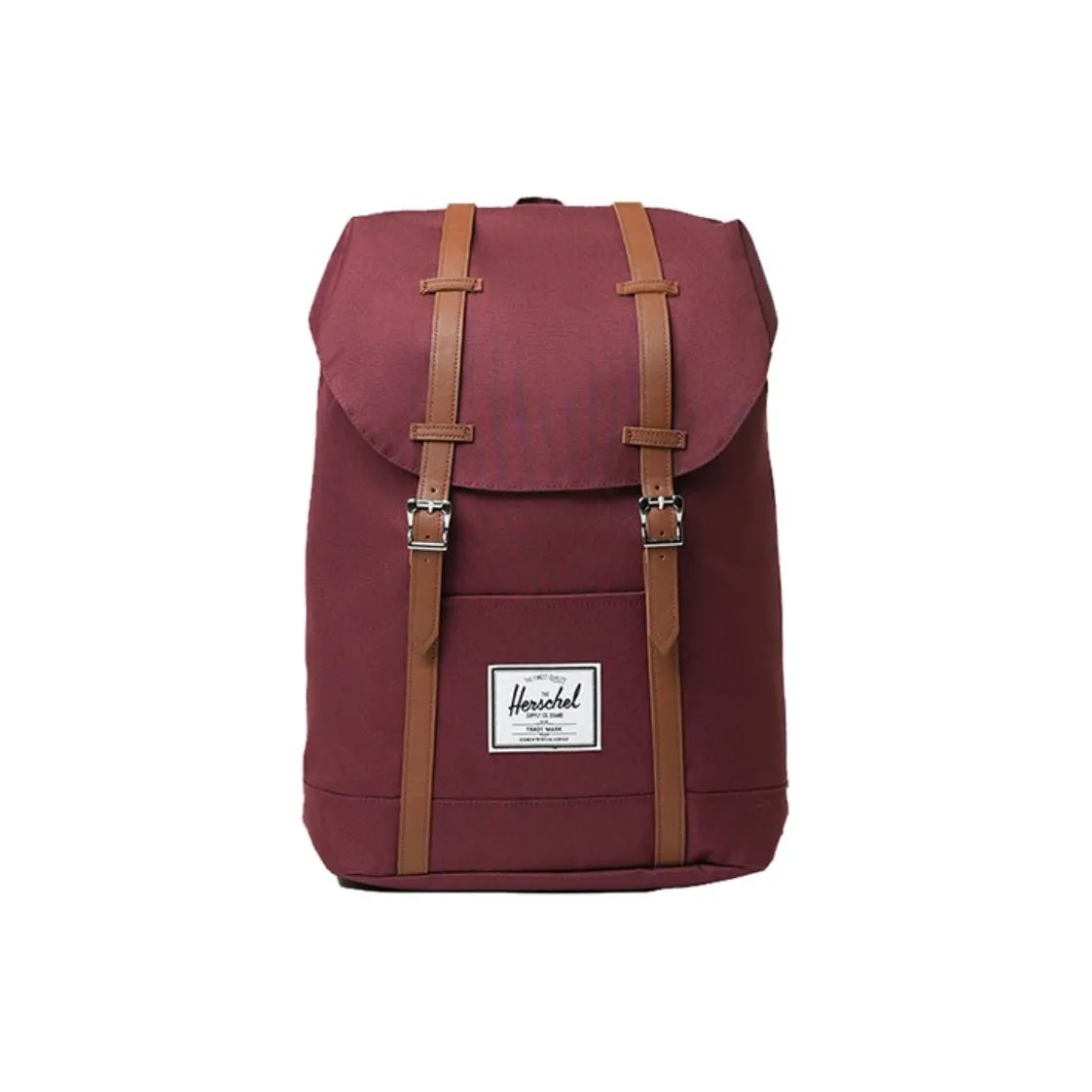 Herschel Water Repellent Fabric Travel Bag Backpack Tubas Unisex Retreat Dark Red