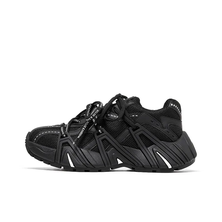 Acupuncture Height Increasing, Abrasion Resistant, Lightweight, And Breathable Low Top Chunky Sneakers Women's