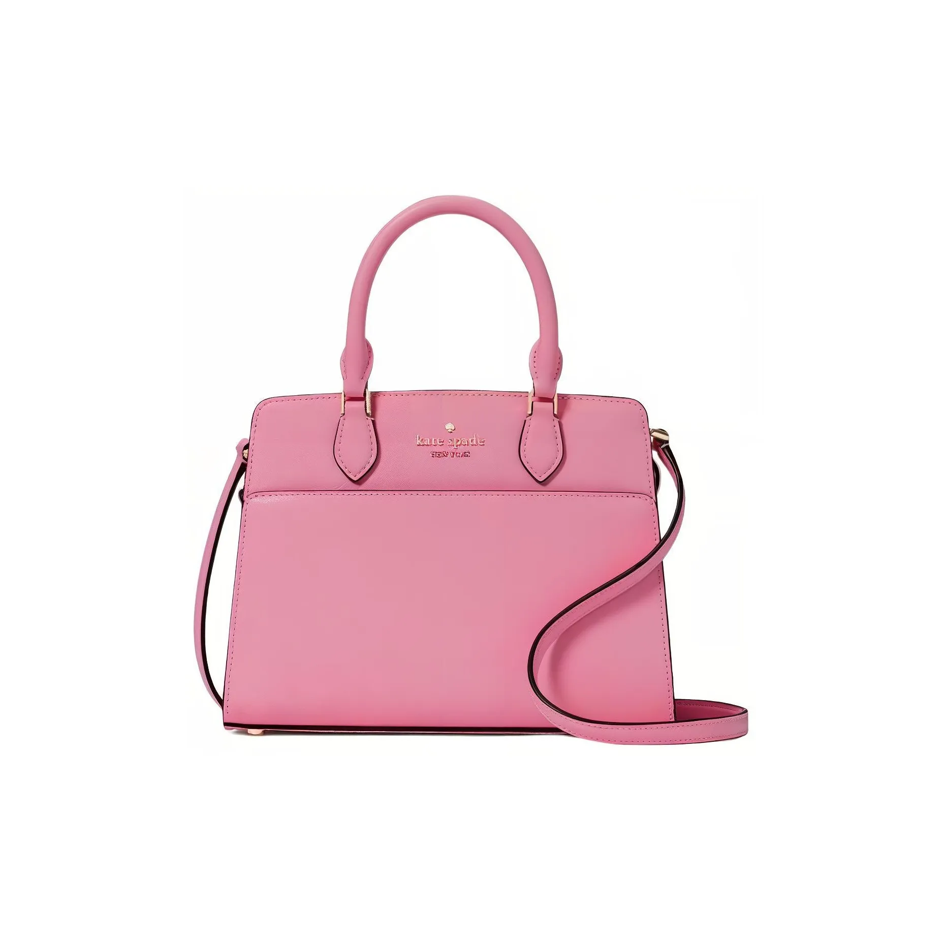 Kate Spade Saffiano Leather Shoulder Bag Crossbody Bag Small Size Women's Blossom Pink Red