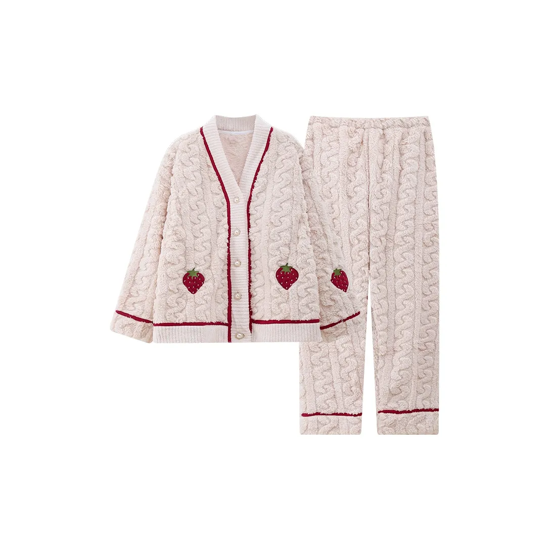 Maultiay Pajama Set Women's Apricot