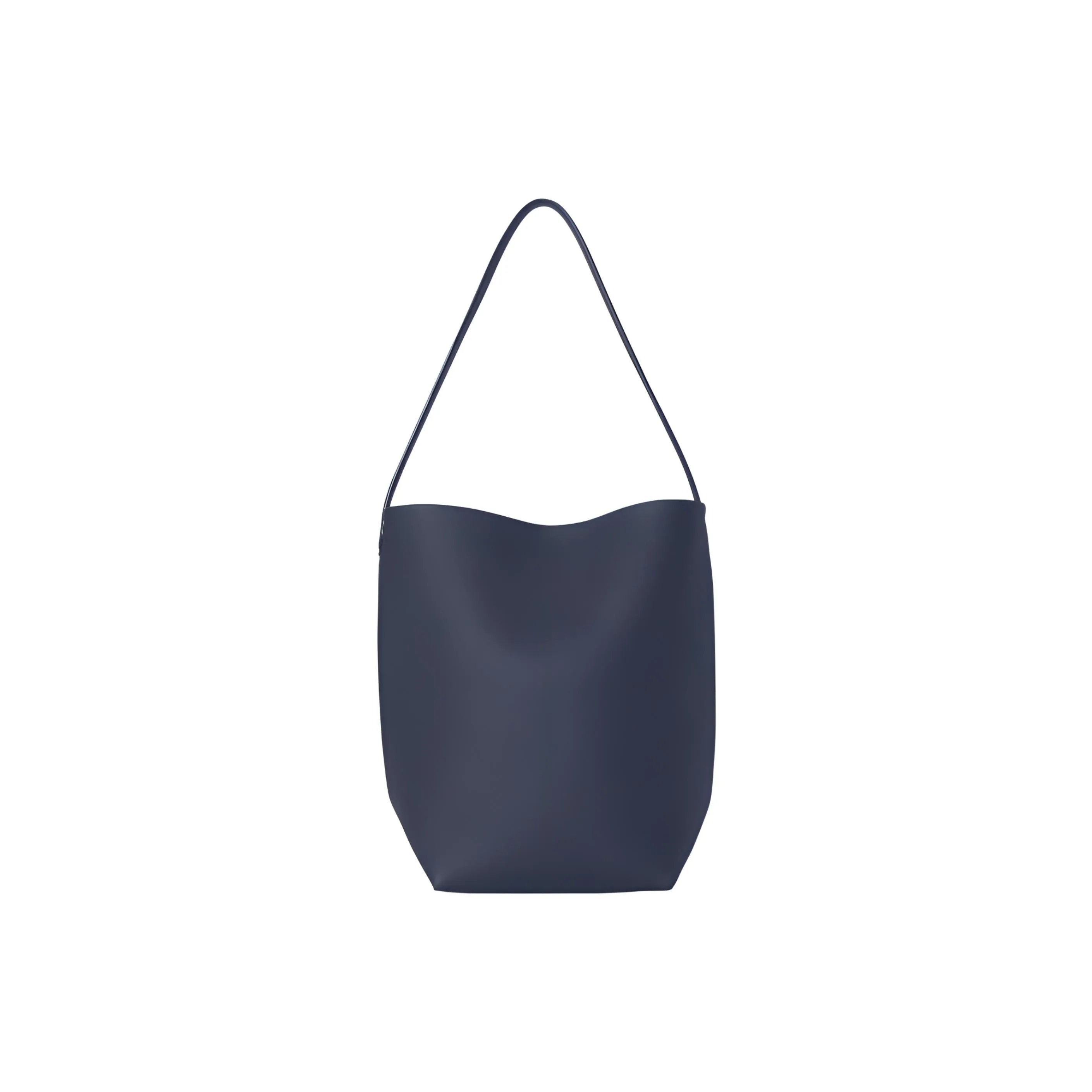 THE ROW Grain Leather Bucket Bag, Tote Bag, Shopping Bag, Shoulder Bag, Handbag Medium Size Women's Marine Blue