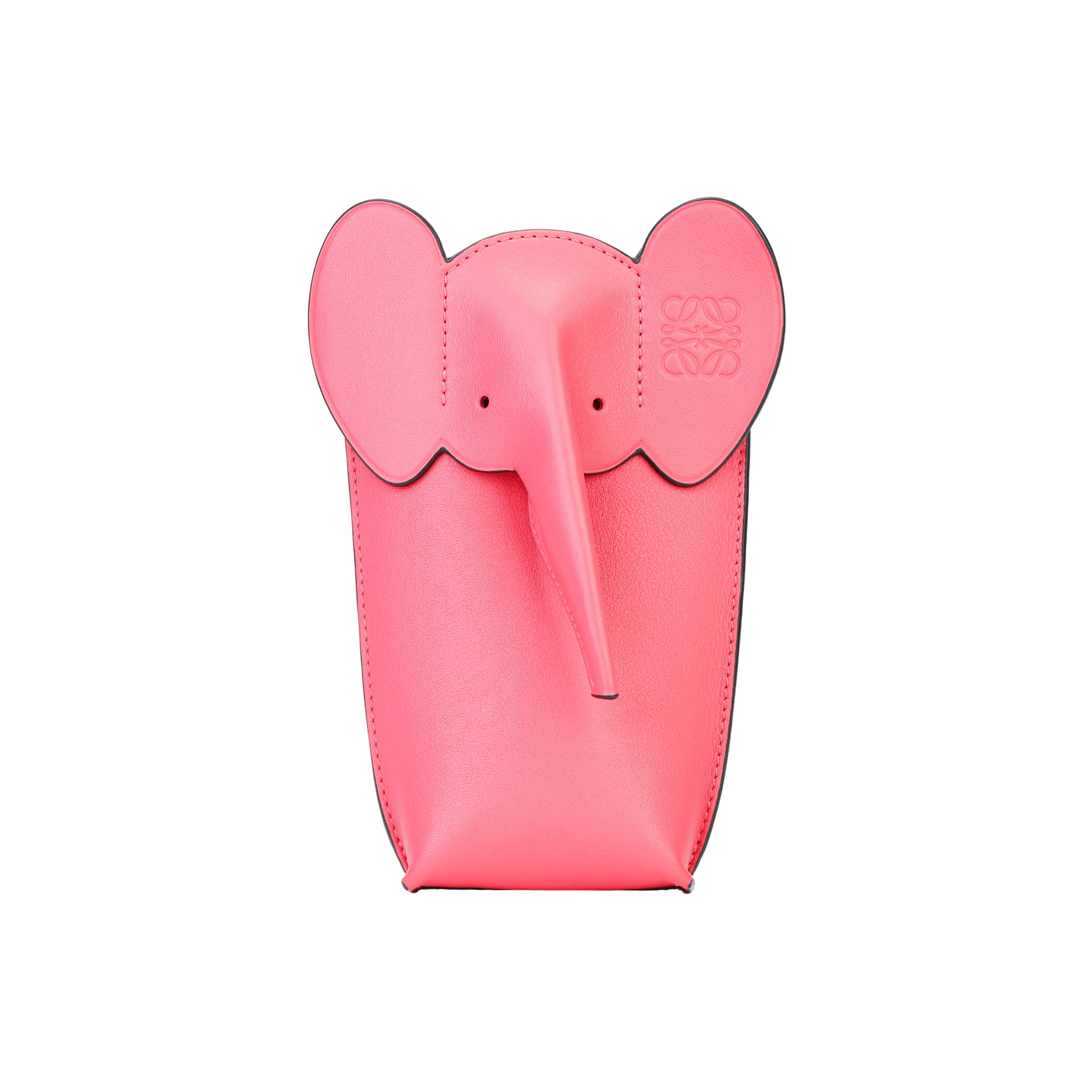 LOEWE Elephant Pocket In Classic Calfskin New Candy
