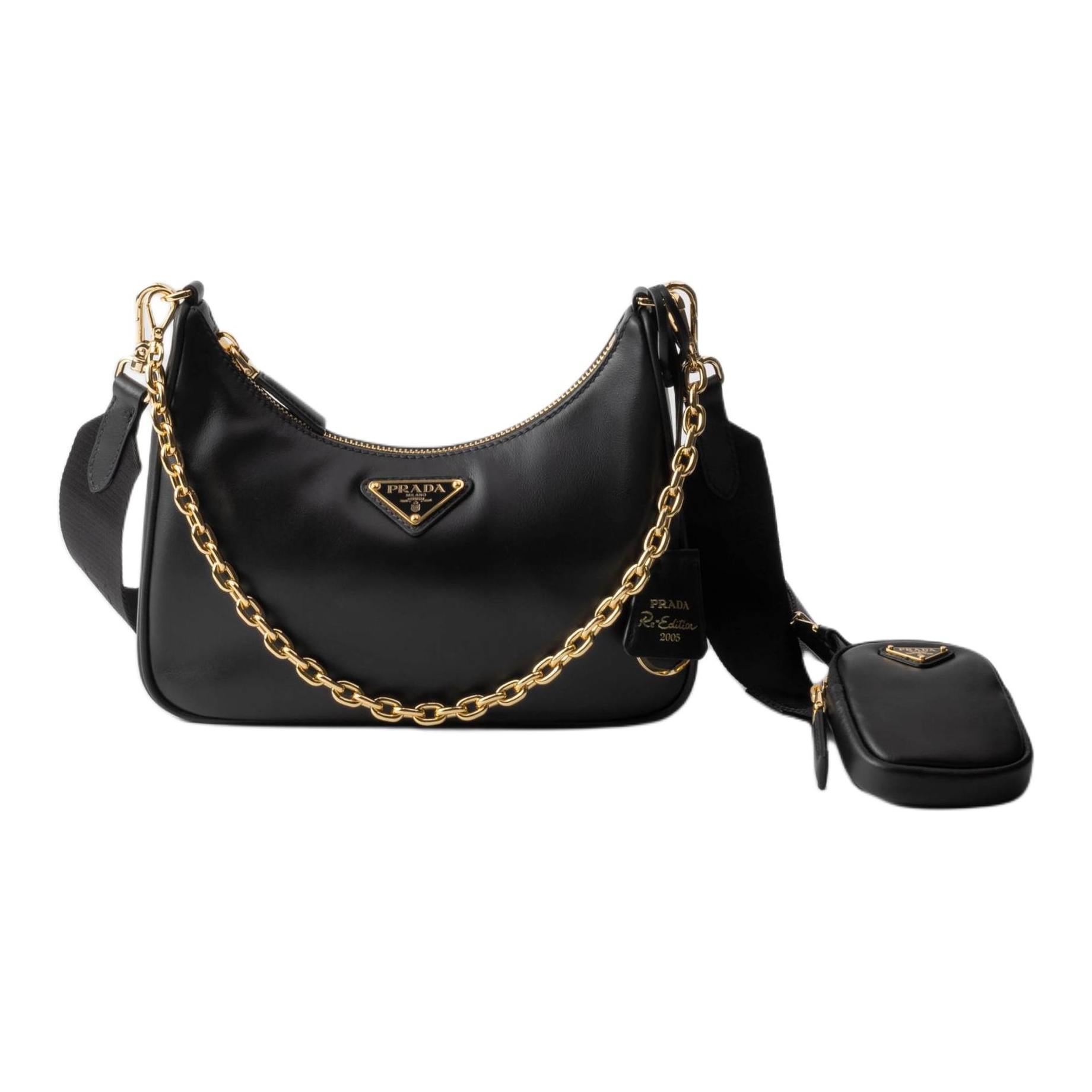 Prada ミニクロスボディバッグ ブラック SS25 Carryover Discover the Best Prada Crossbody Mini Bags of 2025