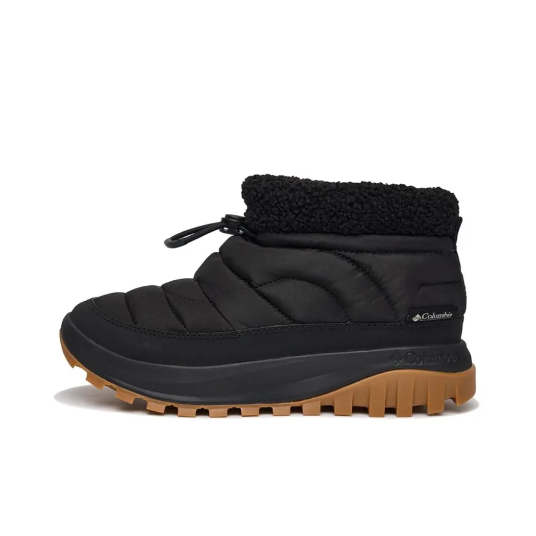 Columbia совместный бренд Outdoor Life SNOWTROT SHORTY Термический Устойчивый к истиранию Короткие Сноубутсы Женские Черные