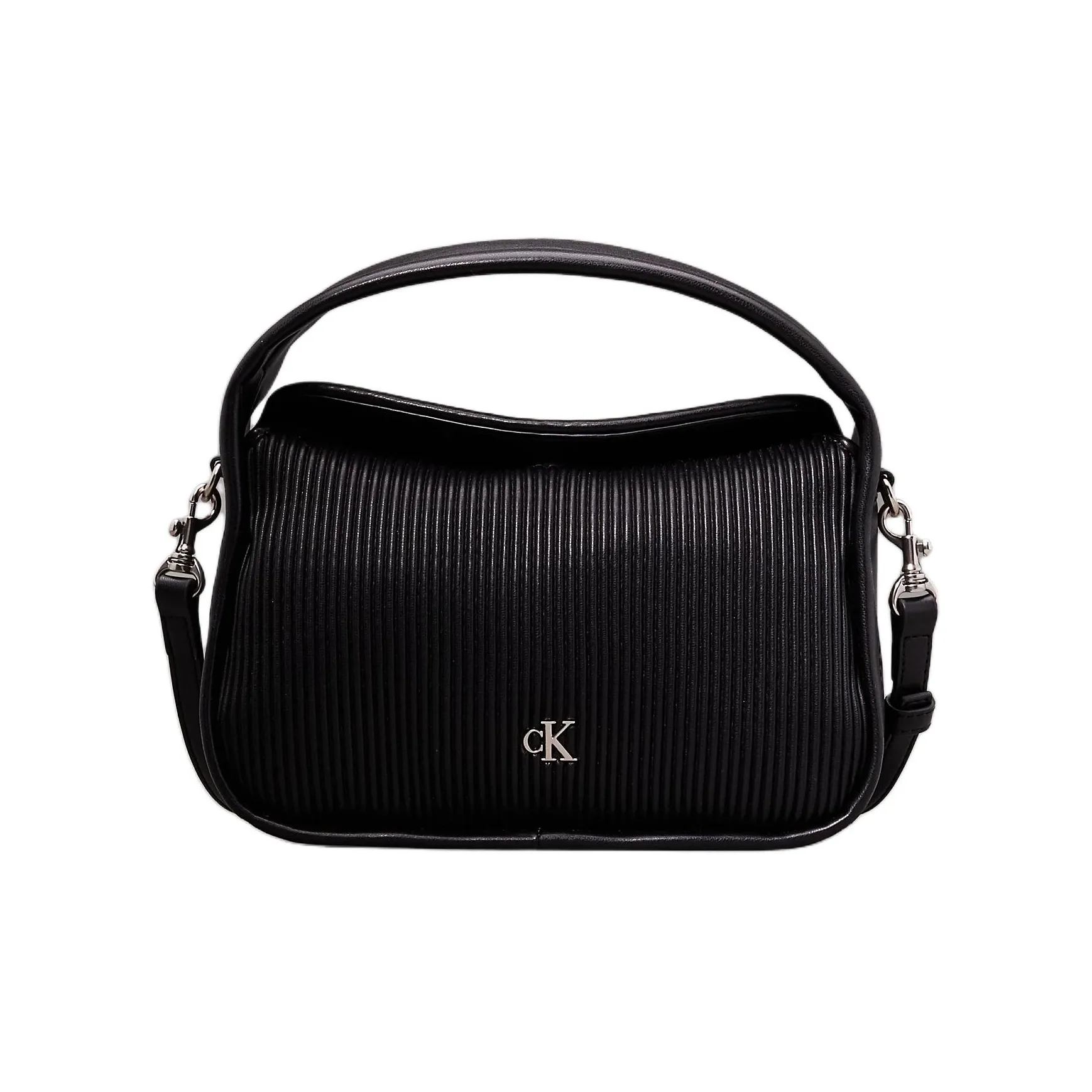CALVIN KLEIN Artificial Leather Shoulder Bag, Crossbody Bag, Handbag Small Size Women's Black