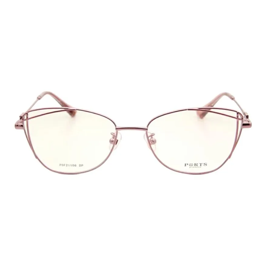 PORTS Сплав Бабочка Оправы для очков Женские Розовый