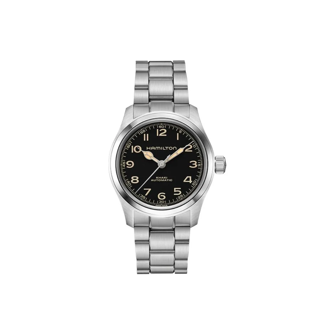 Classic black dial for versatility