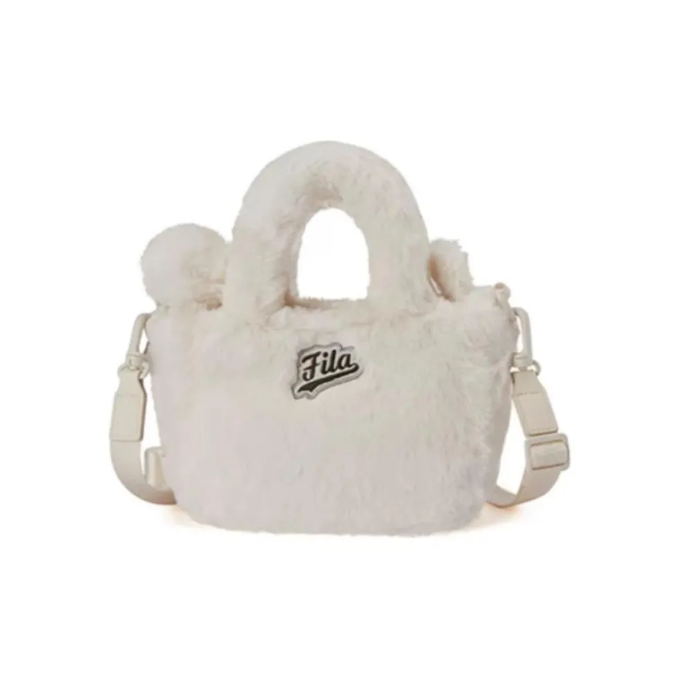 FILA Fabric Shoulder Bag Crossbody Bag Handbag Extra Small Women's Marshmallow White/Fondant Pink/Baby Blue