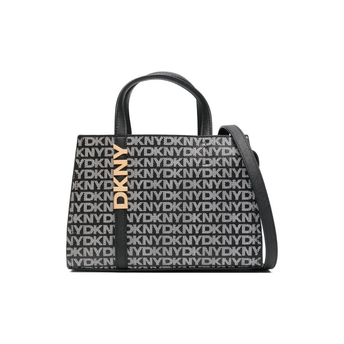 DKNY PVC Tote Bag, Shopping Bag, Shoulder Bag, Crossbody Bag, Handbag Small Size Women's Black