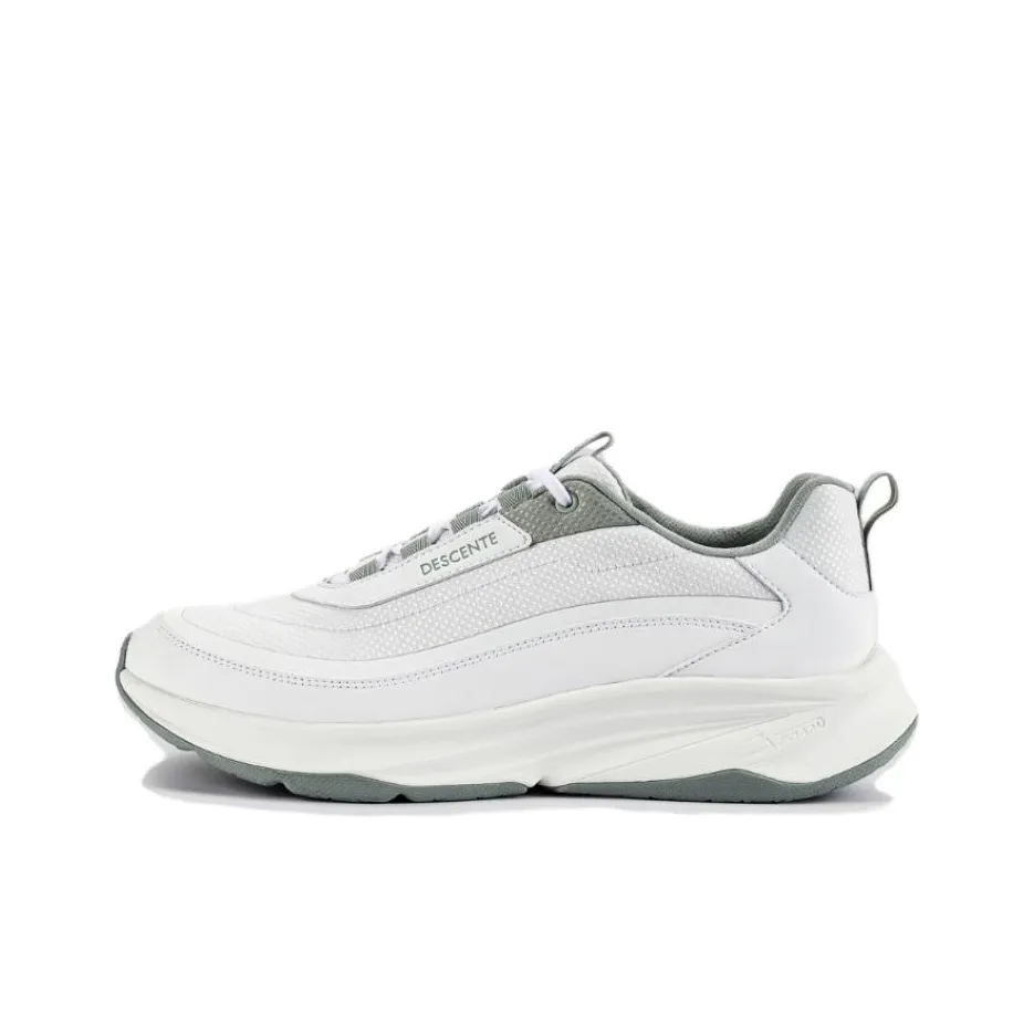 DESCENTE RUNNING Anti Slip Wear Resistant Low Top Running Shoes Women's White