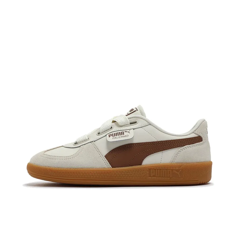 PUMA Palermo Wide Lace Sd 'Frosted Ivory Brown Mushroom' Women's