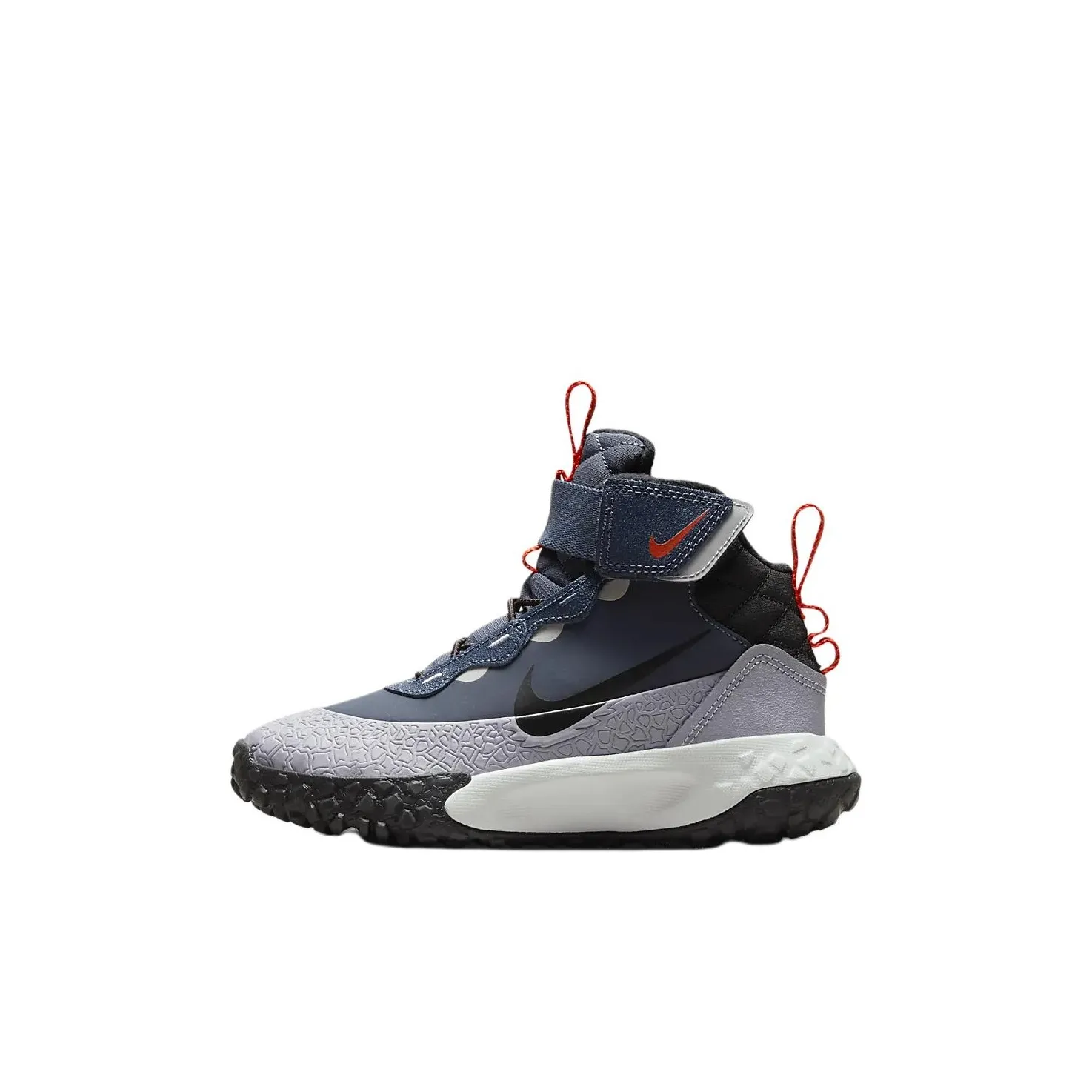 Nike Anti KICK Амортизация MID Топ Детские Баскетбольные Кроссовки Темно-синий Children Aged 3-7 лет