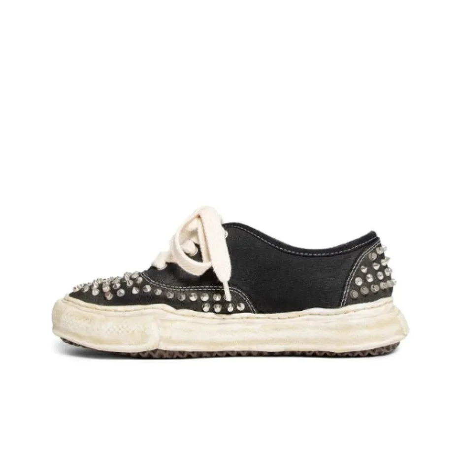 MIHARA YASUHIRO Baker Abrasion-Resistant Low-Top Casual Shoes Unisex Black White