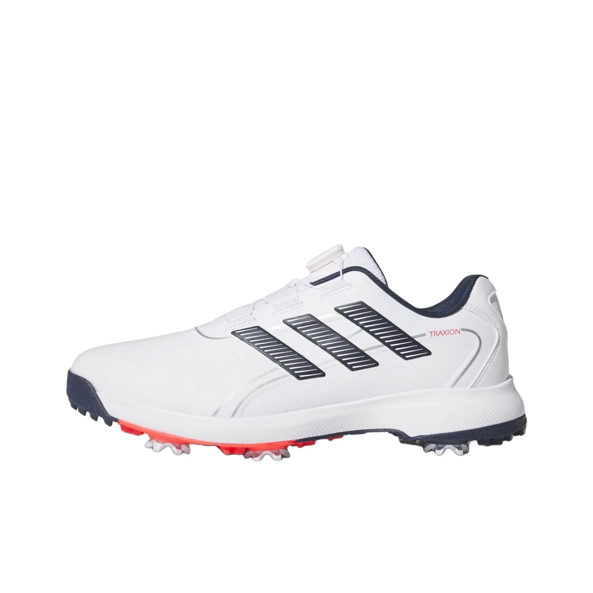 Adidas Traxion Anti-Slip Wear-Resistant Low-Top Golf Shoes Men's White