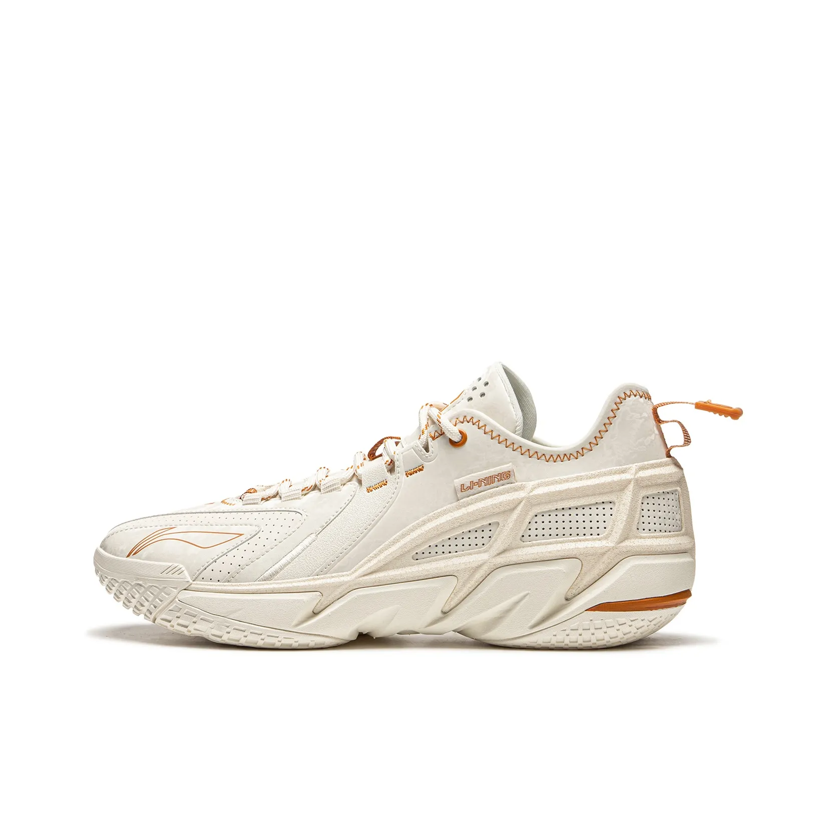 LiNing Anti Wool 4.5 Shock Absorbers Slip Resistant Abrasion Resistant Low Top Basketball Shoes Men's Beige