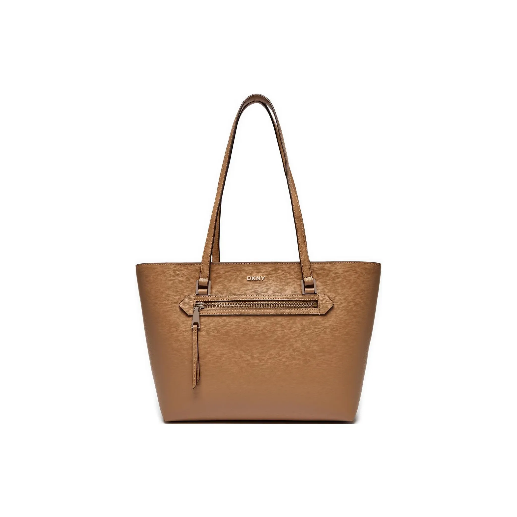 DKNY Leather Tote Bag, Shopping Bag, Shoulder Bag, Handbag Women's Brown