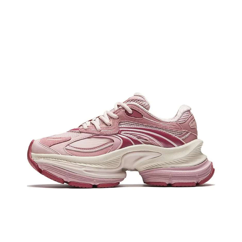 ANTA Противоскользящие Износостойкие Низкие Топ Кроссовки Женские Розовые