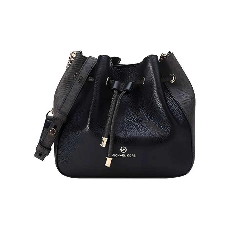 MICHAEL KORS Phoebe Искусственная кожа Сумка-ведро Сумка через плечо Сумка на плечо Женская Черная