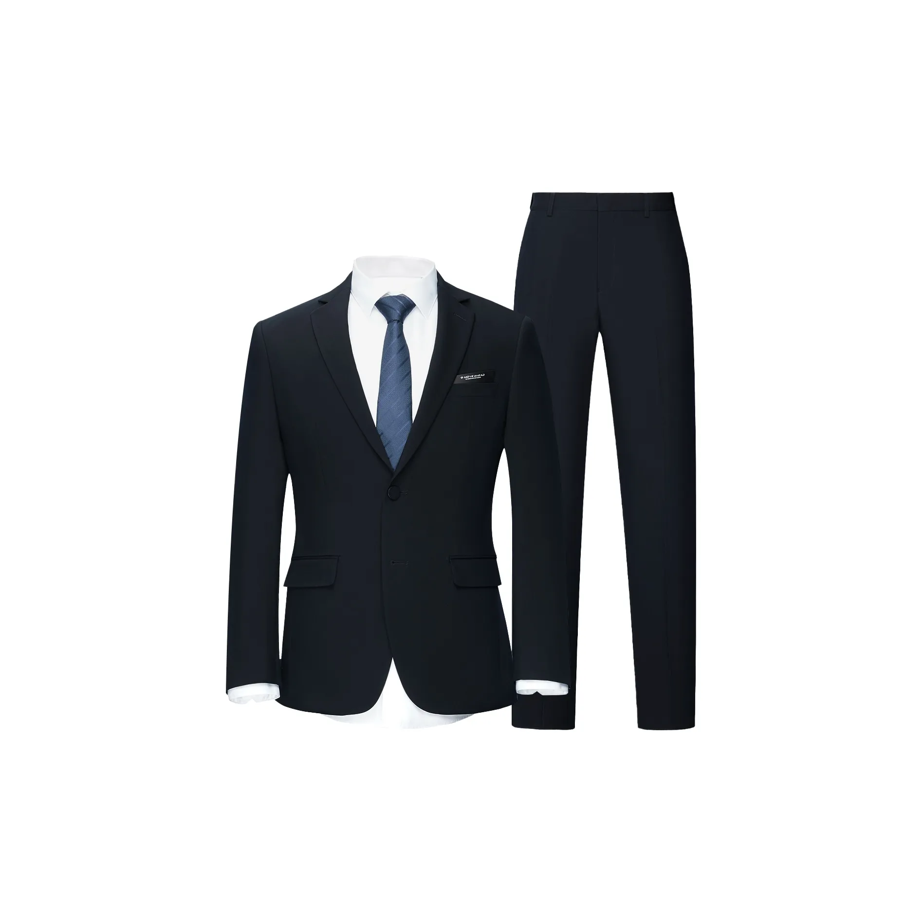 HLA Темно-синий 57 Костюм+Брюки костюма Мужской Деловые костюмы
