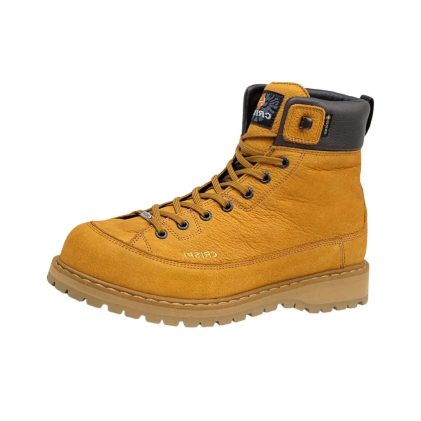 CRISPI Monaco GTX Anti Slip Wear Resistant Mid Top Hiking Shoes Unisex Yellow