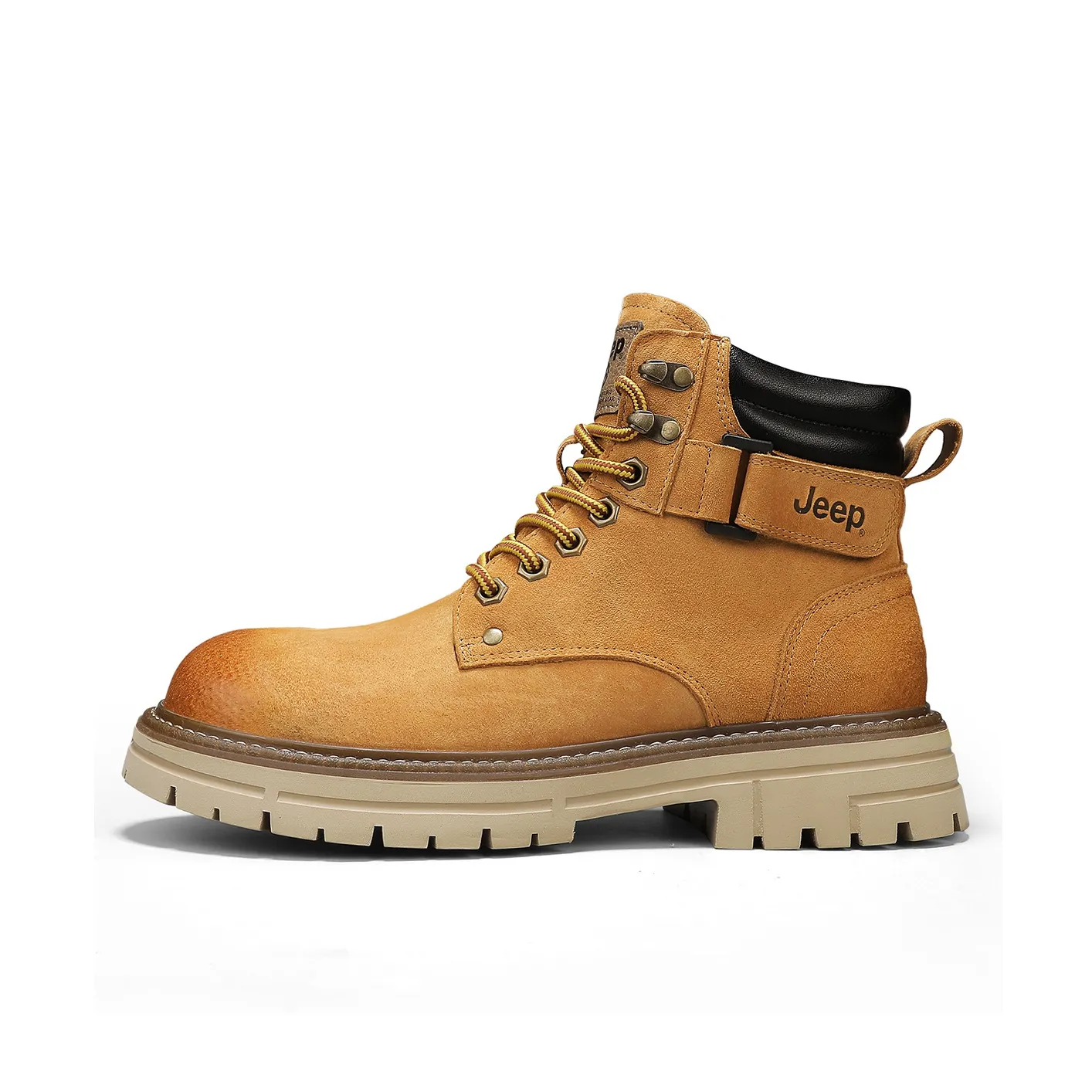 JEEP Короткий MID Голень Мартин Boot Мужской Земляной желтый