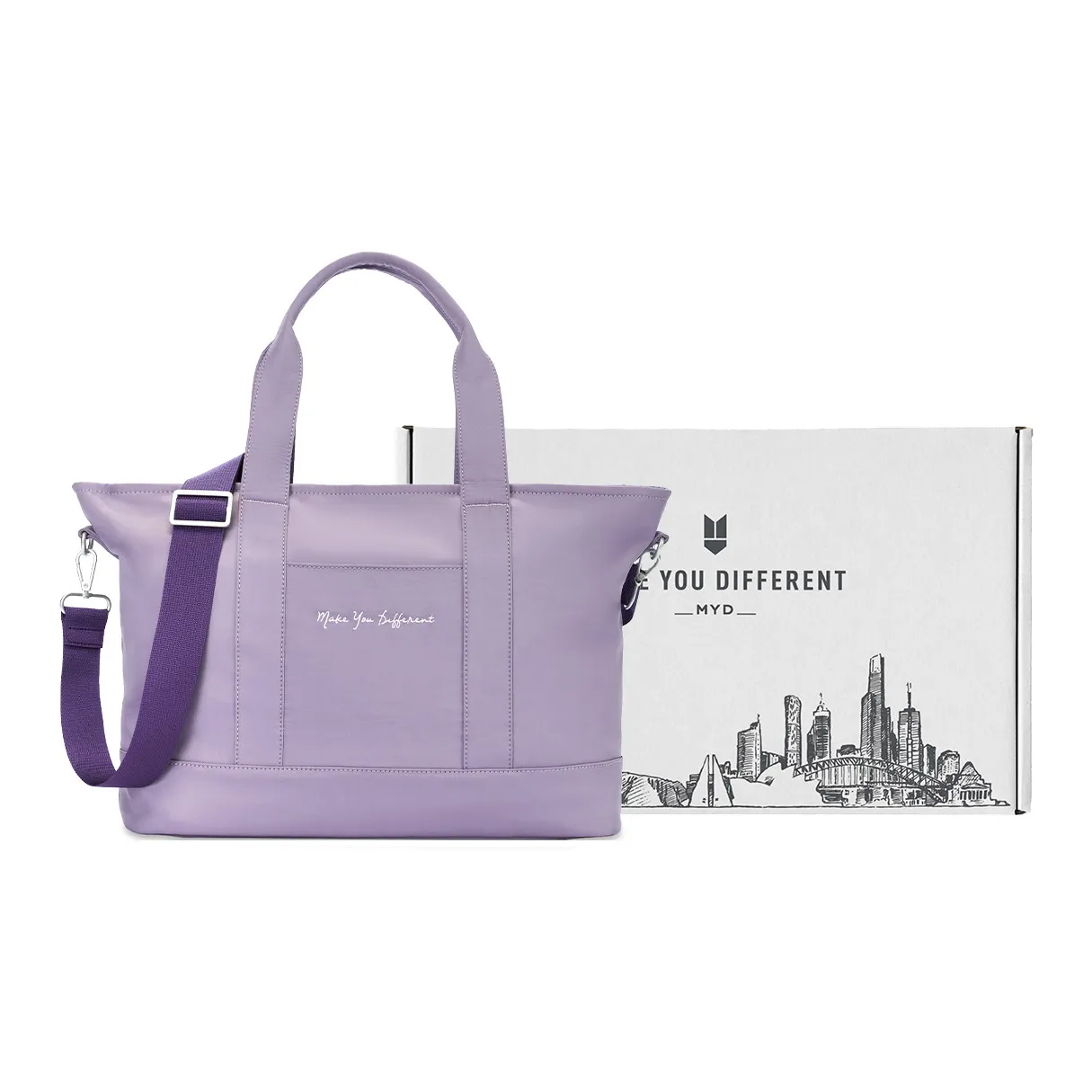 MYD Нейлон Бадминтон Сумка Тоут Сумка Сумка для покупок Сумка через плечо Сумка на плечо Сумка Женская Виноградный фиолетовый Ежевика