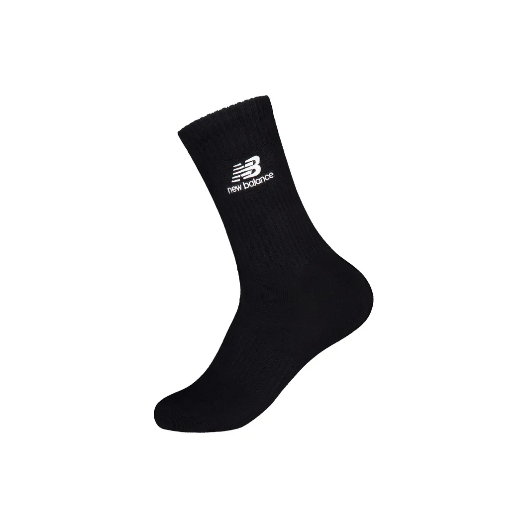 New Balance Mid Calf Socks Unisex 1 Pack Black