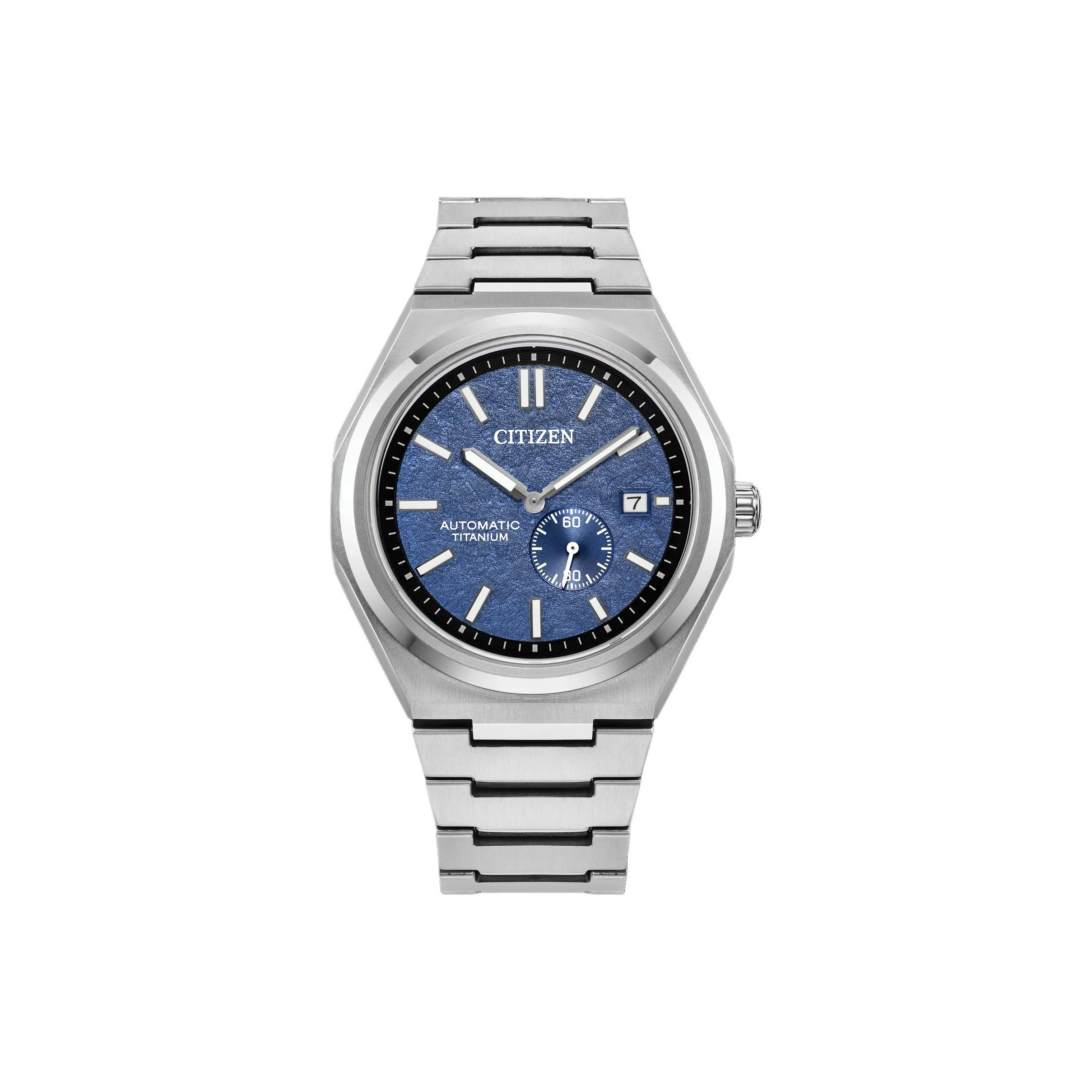 CITIZEN Automatic Mechanical Movement Super Titanium Strap Watch Men's Watch Blue Dial