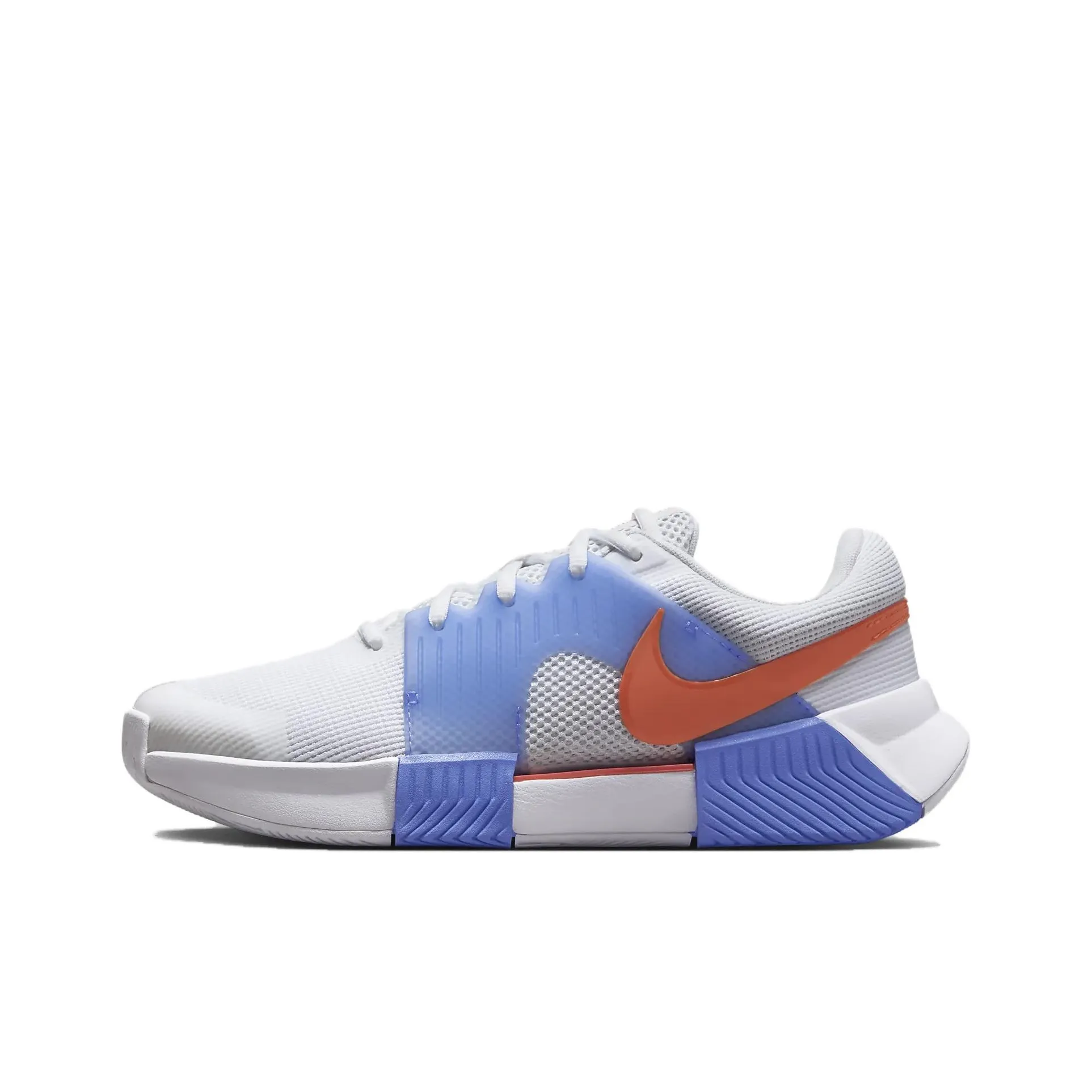 Nike GP Challenge 1 Anti Slip Wear Resistant Low Top Tennis Shoes Women's Gray Blue