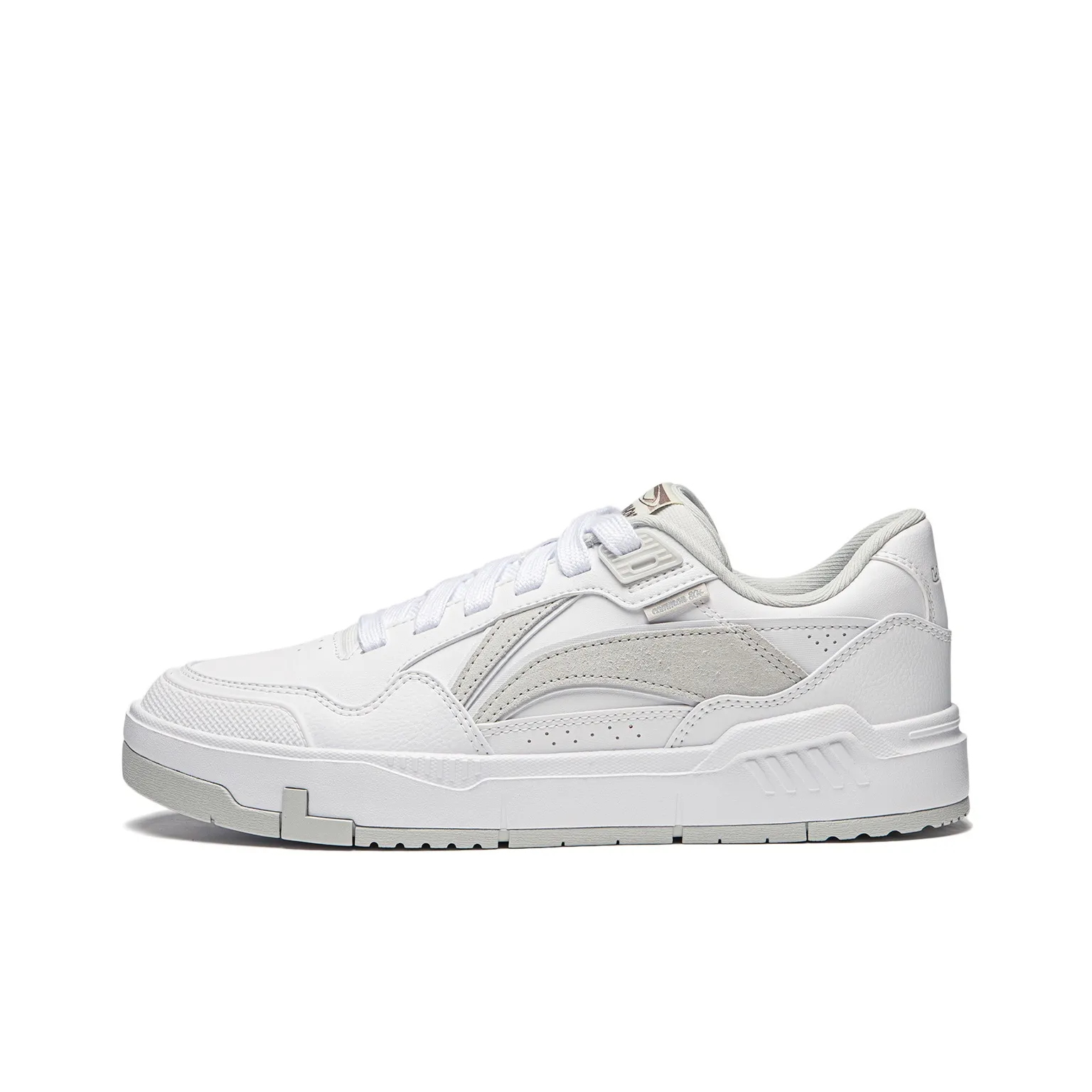LiNing Common 80s Anti Slip Wear Resistant Low Top Skateboard Shoes Men's White