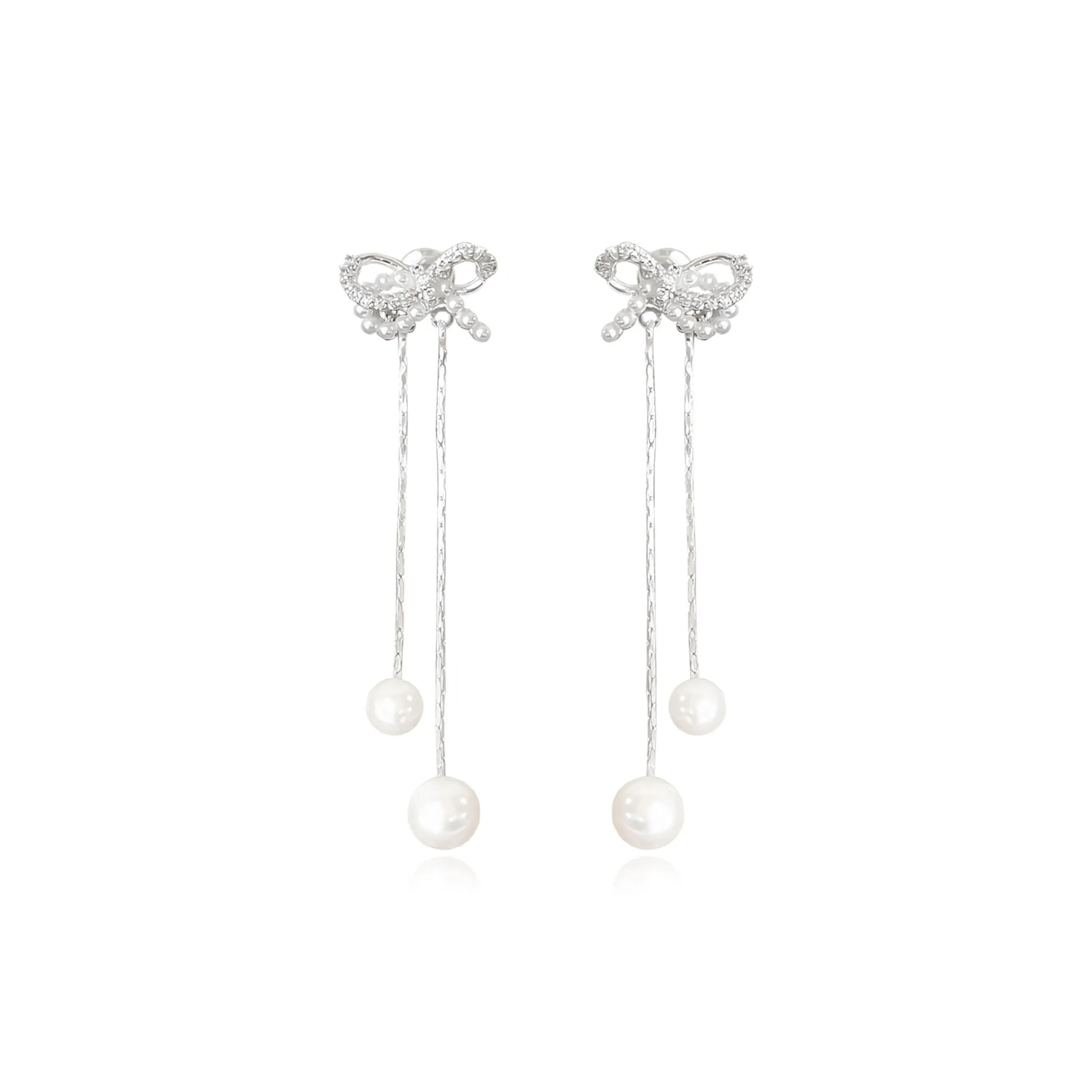 DVNRR S925 Серебряные Серьги-гвоздики Женские Набор в Подарочной Коробке