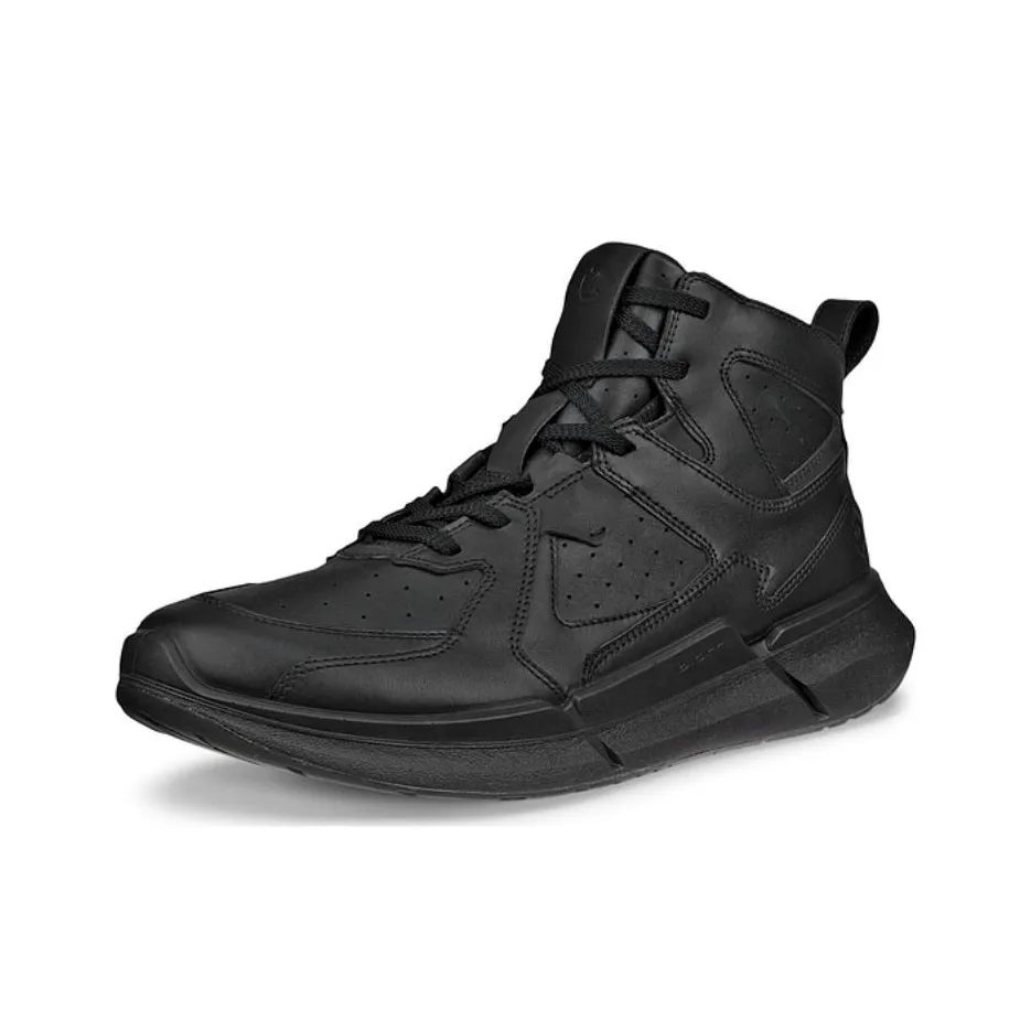 Ecco Wear-Resistant High-Top Casual Shoes Men's Black