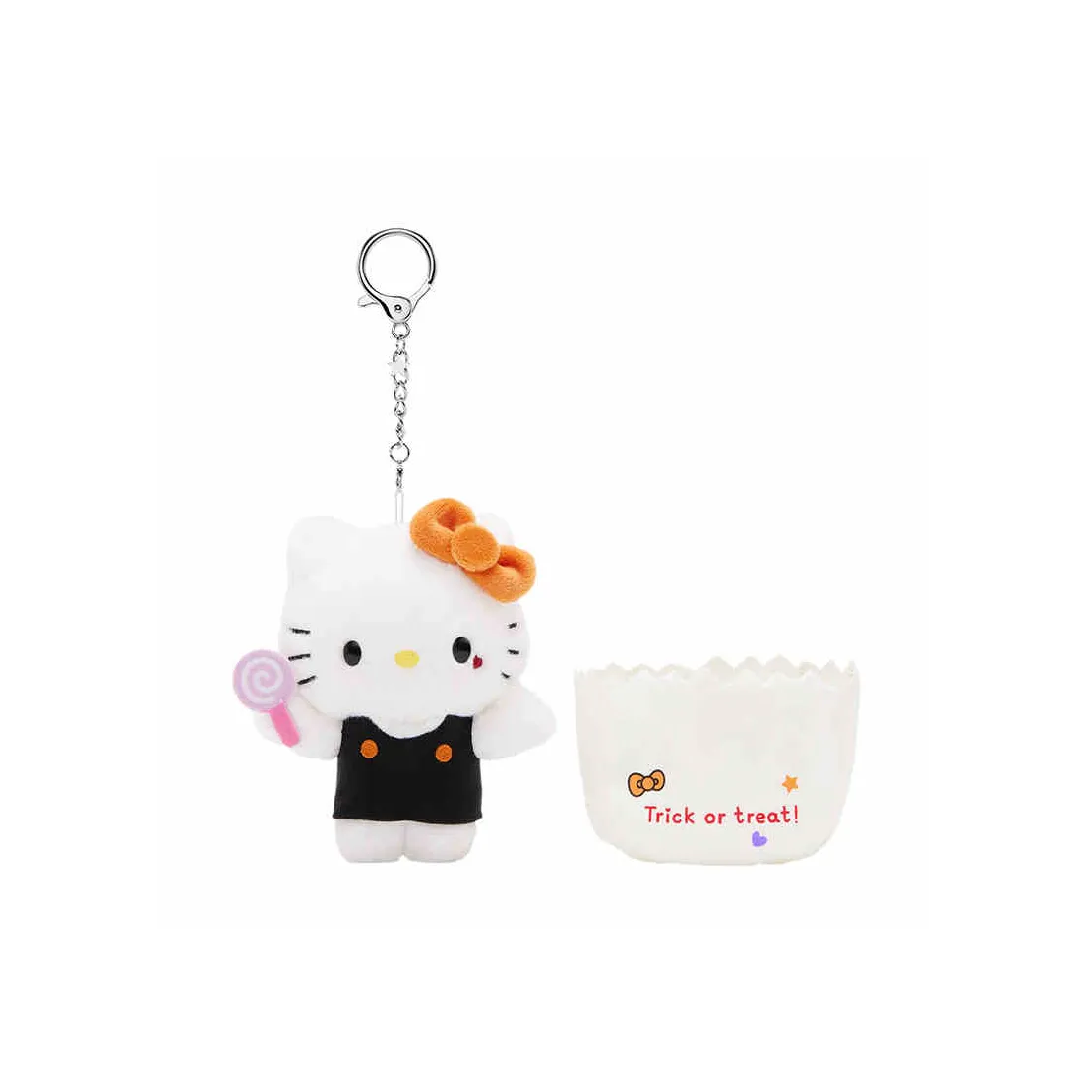 Sanrio Cute Ghost Hello Kitty Plush Doll Pendant 12cm Height Санрио Милый Призрак Hello Kitty Плюшевая Кукла Подвеска 12 см Высота