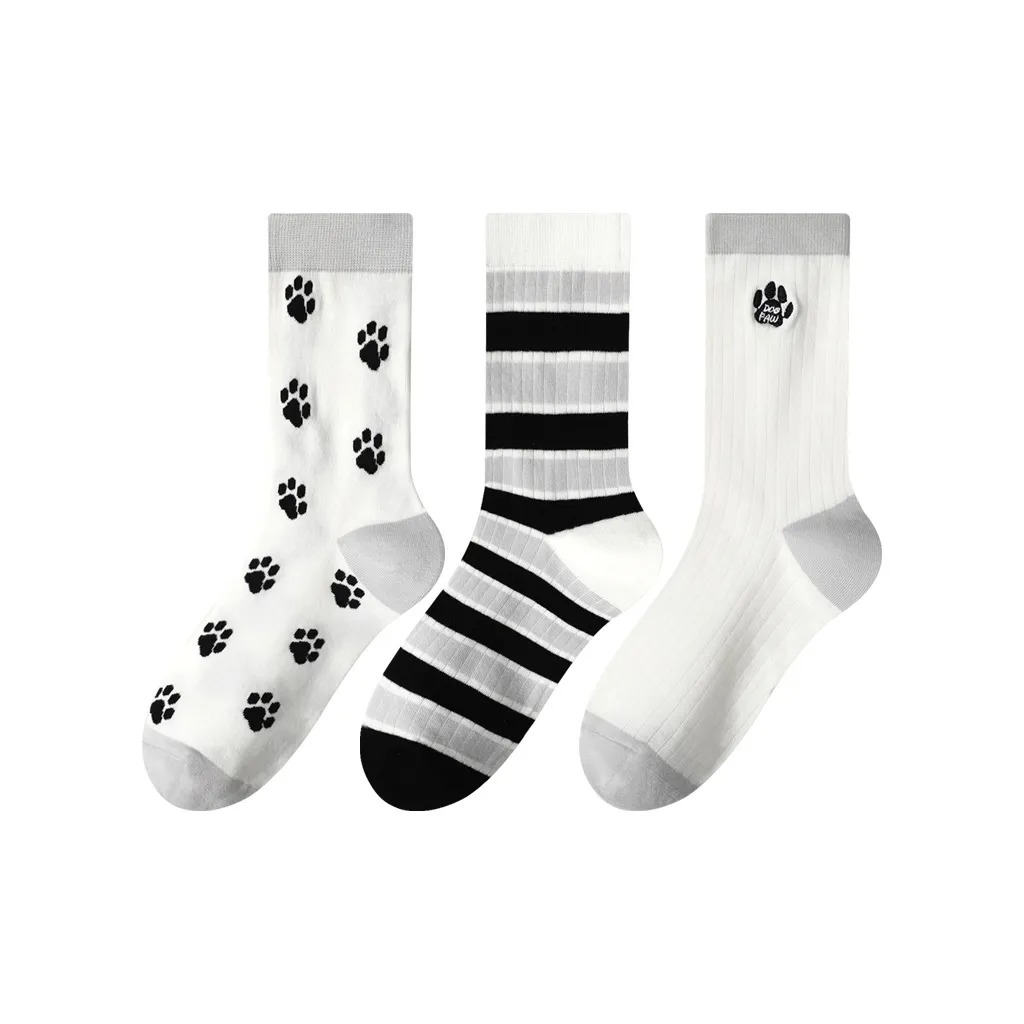 MIIOW Mid Calf Socks Women's 3 Pack