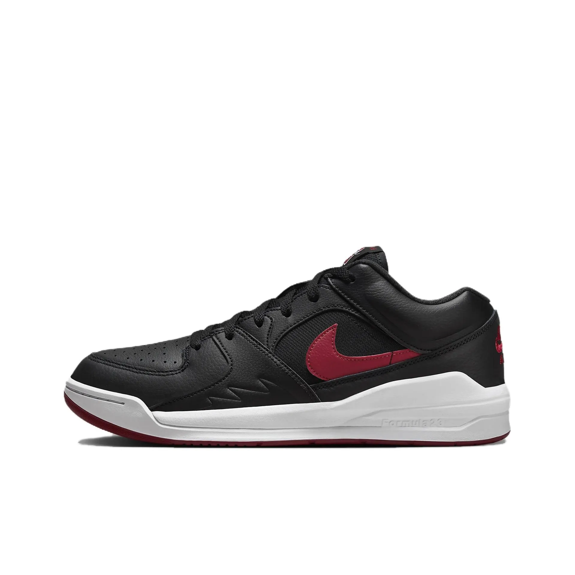 Jordan Stadium 90 Anti Slip Wear Resistant Low Top Casual Shoes Men's Black Red