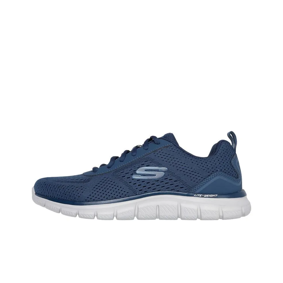Skechers Skechers Track Breathable And Wear resistant Low Top Casual Shoes Men's Blue