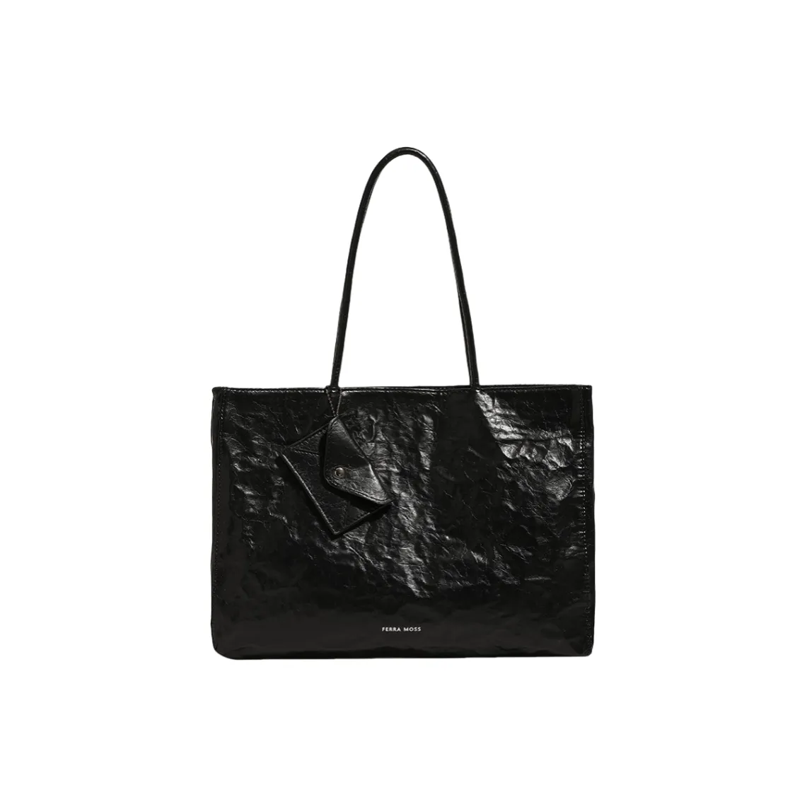 NOMK ПУ (полиуретан) Сумка через плечо Стандартная Женская Черный Молочный Белый