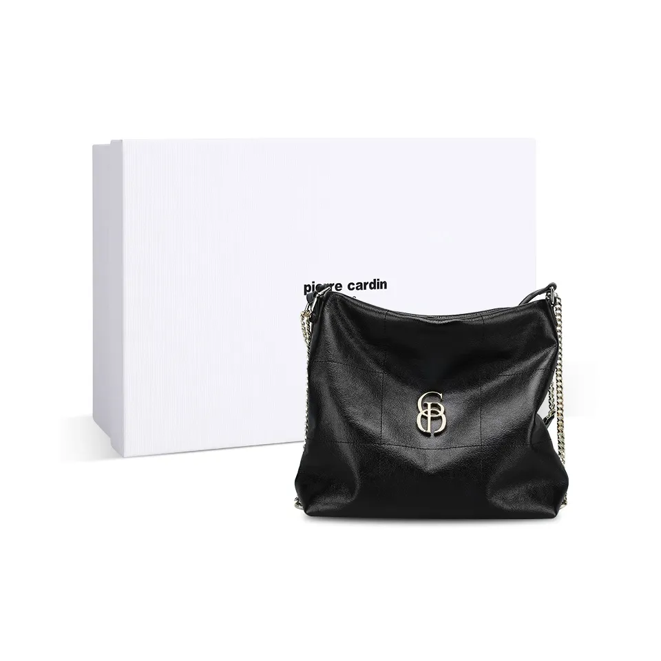 PIERRE CARDIN Сумка через плечо из крупнозернистой текстуры коровьей кожи стандартная женская черная бежевая желтая