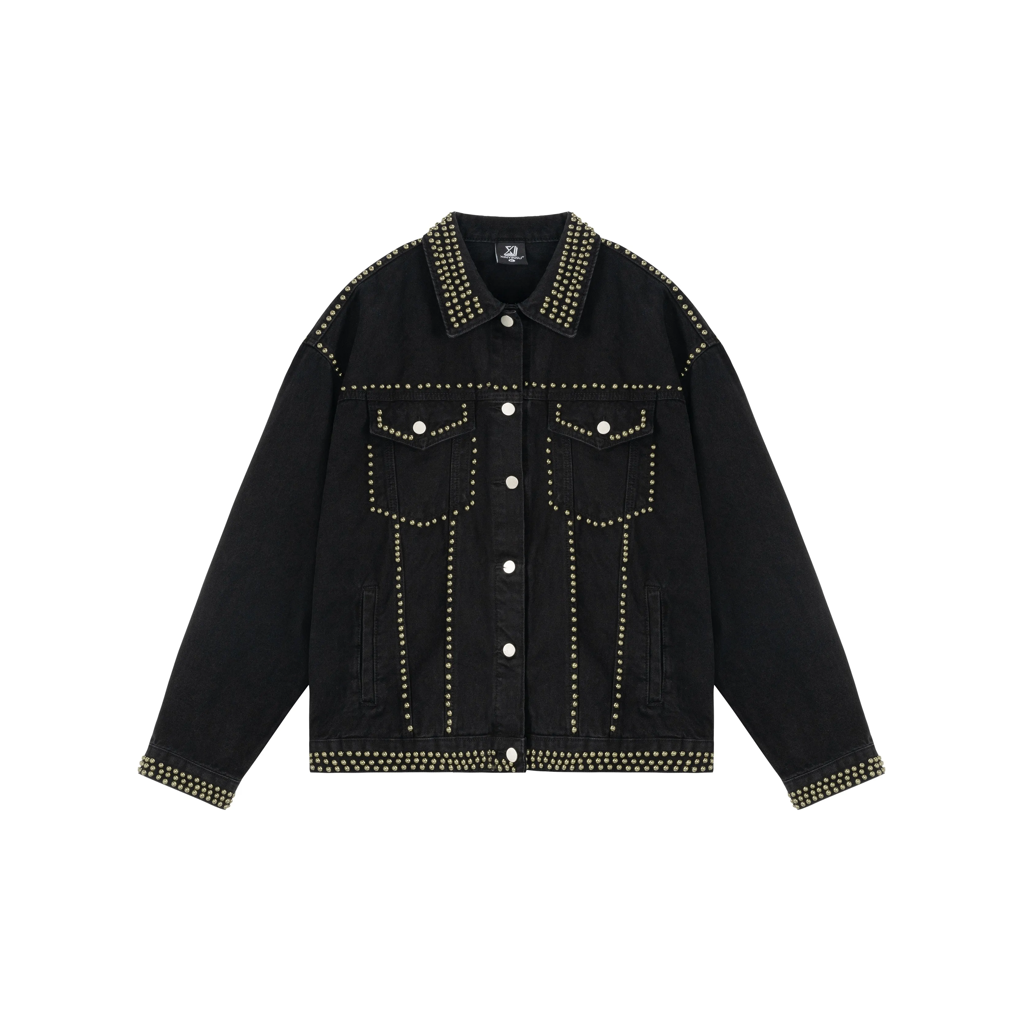XINYINSU 24FW Denim Jacket Unisex Black