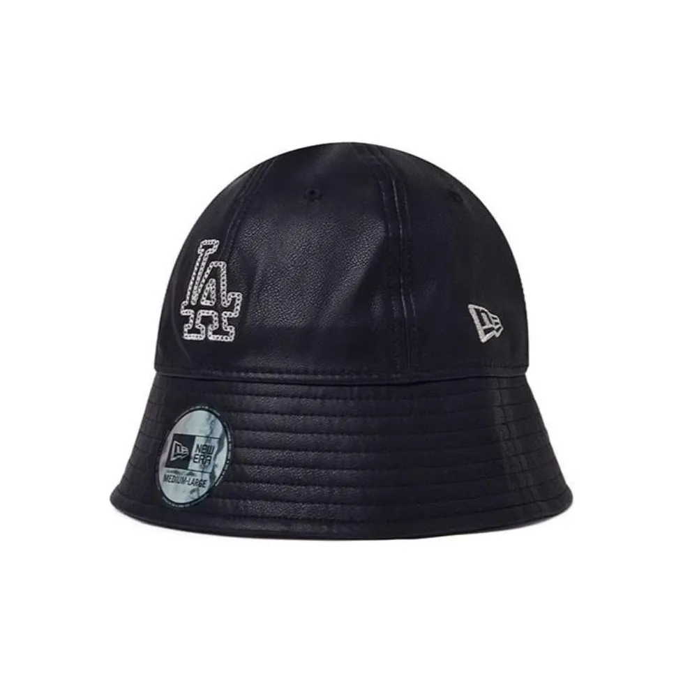 New Era PU Bucket Hats Women's Black