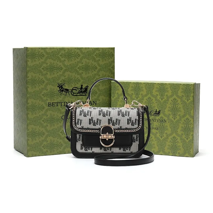 BETTINA VIVIAN PU (полиуретан) Ручная сумка сумка через плечо обычная женская черная