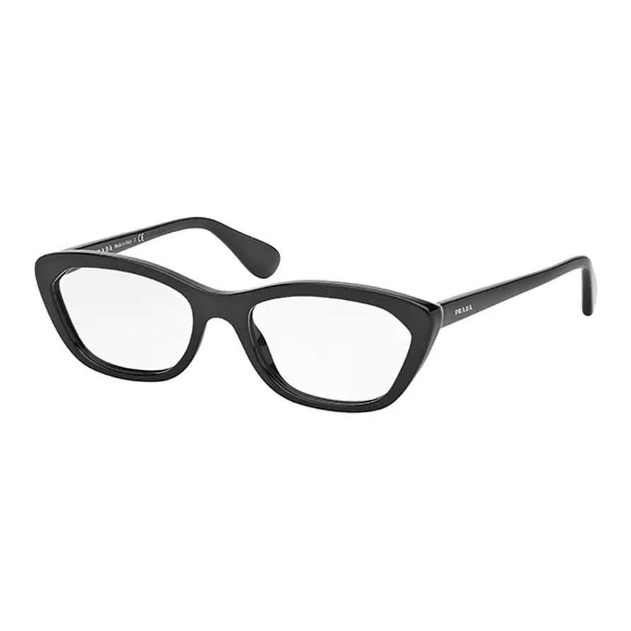 PRADA Пластик Кошачий глаз Оправы для очков Женские Черный