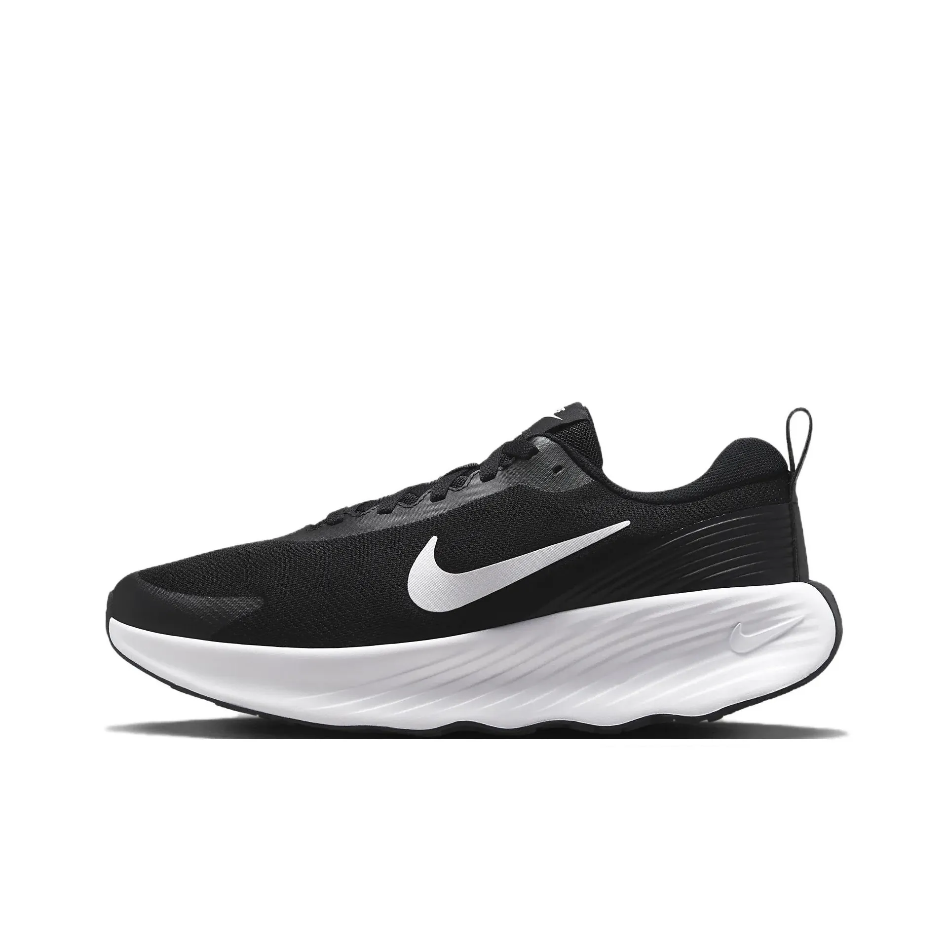 Nike Slip Resistant Abrasion Resistant Низкий Топ Casual Мужской Черный Белый
